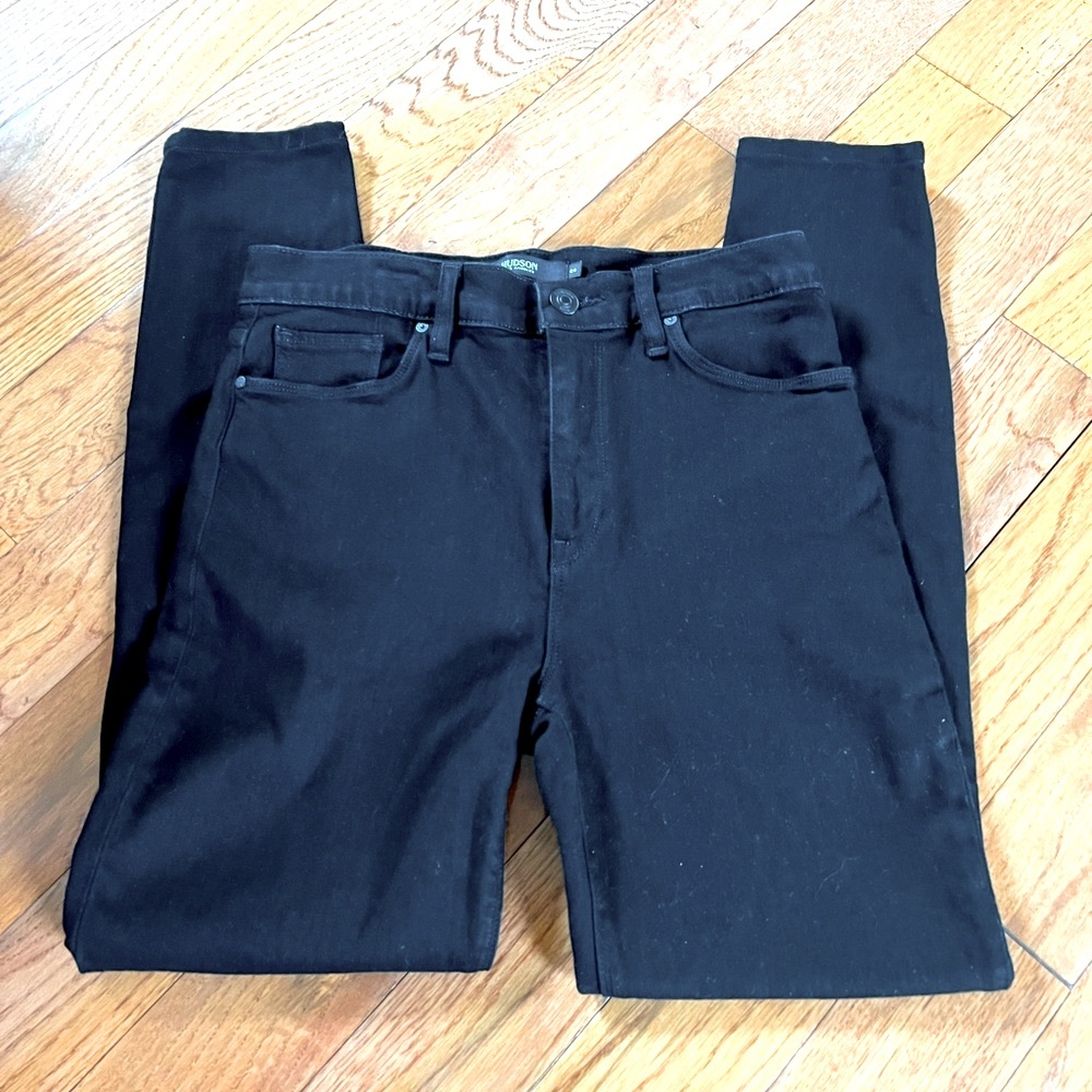 Hudson black skinny jeans